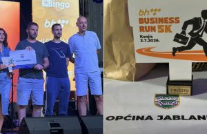 Općina Jablanica osvojila prvo mjesto na „BH Telecom Business Run“: Jasmina Maksumić među najbržim trkačicama večeri(FOTO)
