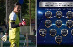 Priznanje za sjajnu sezonu: Amar Husrep izabran za najboljeg golmana Druge lige FBiH – Jug