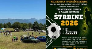 Sve spremno za tradicionalni turnir u malom nogometu “Štrbine 2026”: Nagradni fond od 3.000 KM i otvorene prijave za ekipe