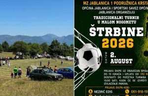 Sve spremno za tradicionalni turnir u malom nogometu “Štrbine 2026”: Nagradni fond od 3.000 KM i otvorene prijave za ekipe
