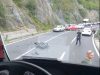 Teška saobraćajna nesreća na M-17 kod Konjica: Sudarili se kamion i motocikl, povrijeđene dvije osobe