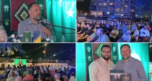Pred brojnim Jablaničanima dr. Ermin Sinanović održao predavanje u rodnom gradu: Govorio o tome kako slijediti Poslanika, a.s., u savremenom dobu(FOTO)
