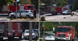 Saobraćajna nesreća na semaforu u Jablanici: Učestvovali vatrogasno i putničko vozilo