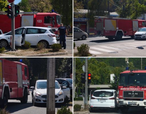 Saobraćajna nesreća na semaforu u Jablanici: Učestvovali vatrogasno i putničko vozilo