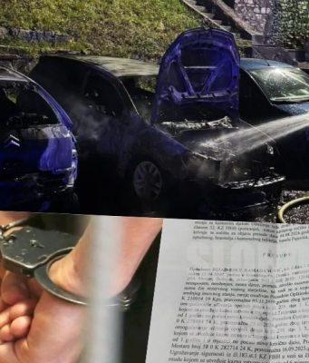 PRESUDA ZA AUTO-BUKTINJU U MOSTARU: Nakon priznanja krivice, za paljenje 7 vozila osuđen na godinu dana zatvora