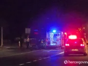 Teška nesreća na M-17 kod Mostara: Dvije osobe teško povrijeđene u sudaru motocikla i Golfa(VIDEO)