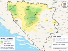 Pogledajte gdje su najveće šanse za pljuskove u BiH: Hoće li kiša stići i do Jablanice i Konjica?(FOTO)