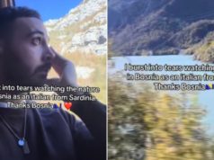 Italijan sa Sardinije zaplakao tokom vožnje kroz kanjon Neretve kod Jablanice: „Briznuo sam u plač gledajući prirodu Bosne, hvala ti, Bosno!“ (VIDEO)