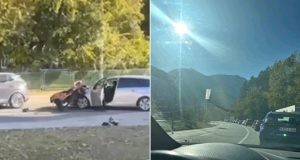 Saobraćajna nesreća u Jablanici: Sudar automobila i motocikla, kolone vozila u oba smjera na M-17(FOTO)