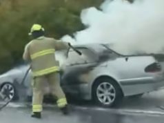Automobil se zapalio kod Konjica: Brzom intervencijom konjičkih vatrogasaca požar stavljen pod kontrolu (VIDEO)