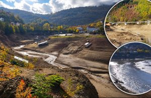 Jablaničko jezero ponovo otkriva staro korito Neretve: Voda se znatno povukla, prizori ogoljenog jezerskog dna ponovo privlače pažnju javnosti (FOTO/VIDEO)