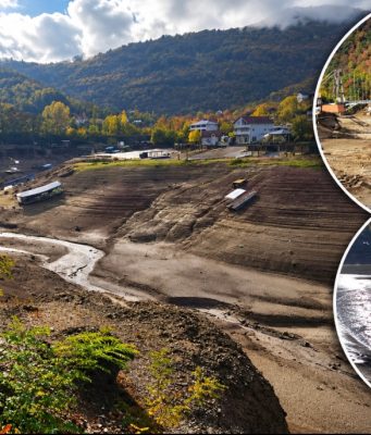 Jablaničko jezero ponovo otkriva staro korito Neretve: Voda se znatno povukla, prizori ogoljenog jezerskog dna ponovo privlače pažnju javnosti (FOTO/VIDEO)