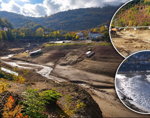 Jablaničko jezero ponovo otkriva staro korito Neretve: Voda se znatno povukla, prizori ogoljenog jezerskog dna ponovo privlače pažnju javnosti (FOTO/VIDEO)