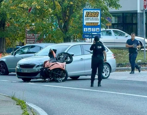 Novi detalji jučerašnje nesreće u Jablanici: Mladi motociklista iz Sarajeva teško povrijeđen u sudaru s automobilom(FOTO)